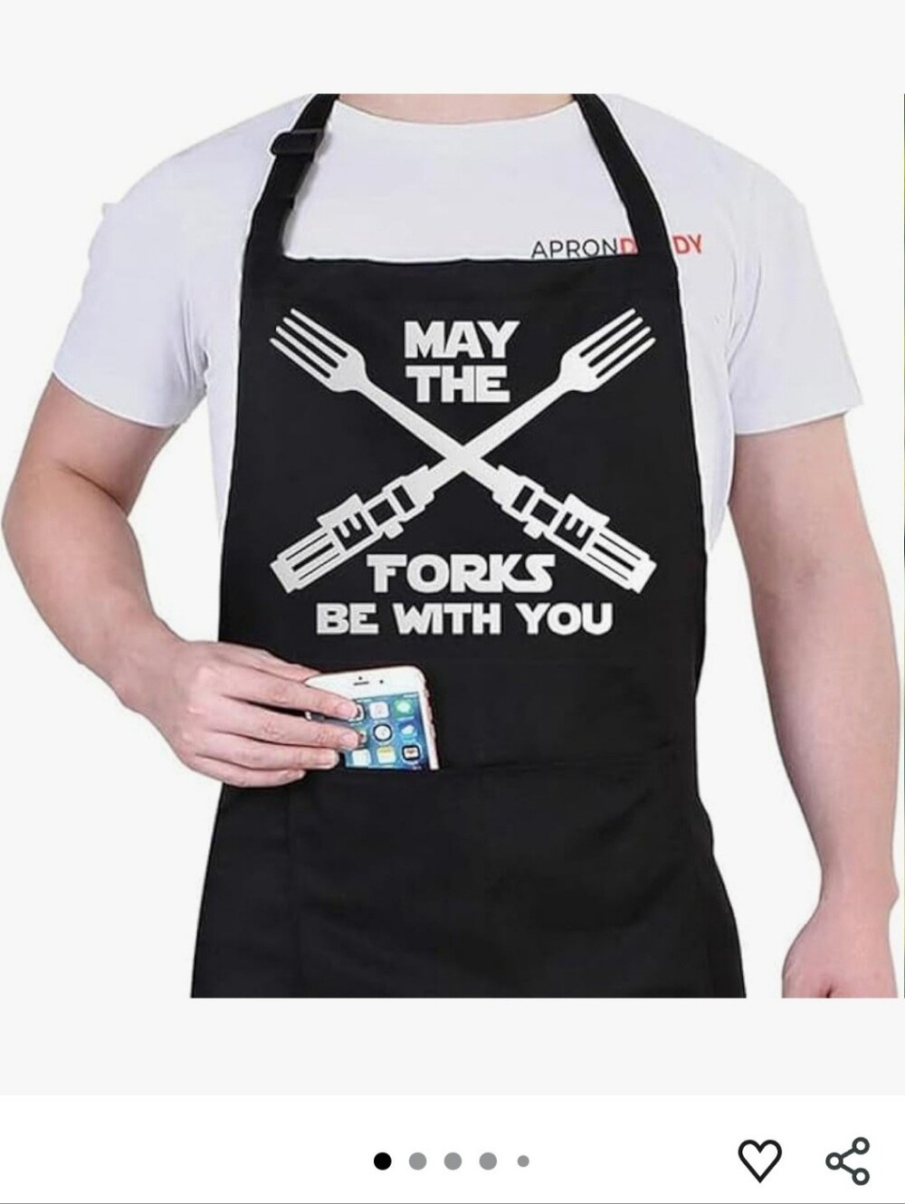 NWT "May the Forks Be With You" BBQ Apron